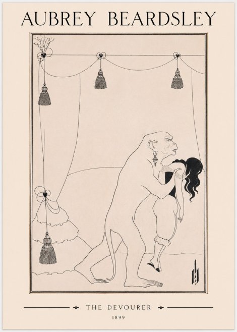 Aubrey Beardsley The Climax No3 - Poszter