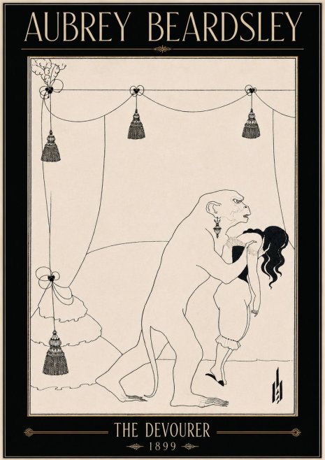 Aubrey Beardsley The Climax No5 - Poszter