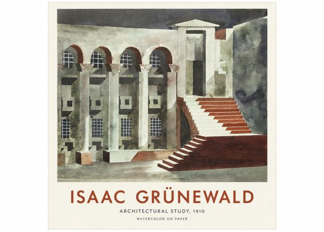 Isaac Grünewald Architectural Study, 1910 No1 - Poszter