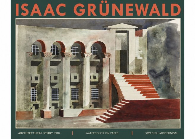 Isaac Grünewald Architectural Study, 1910 No2 - Poszter