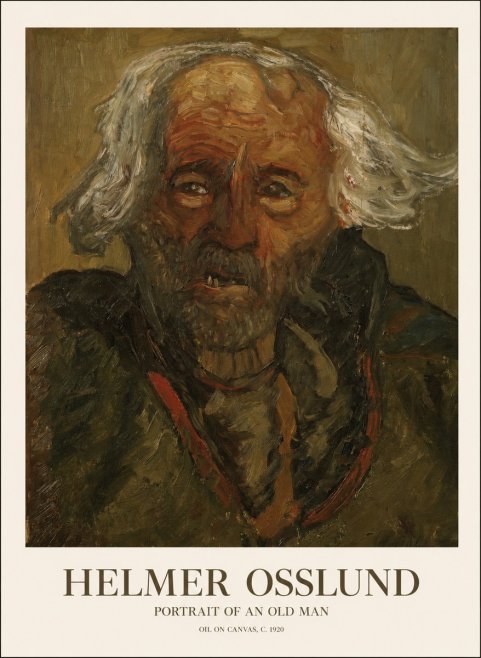 Helmer Osslund Portrait of an Old Man No1 - Poszter