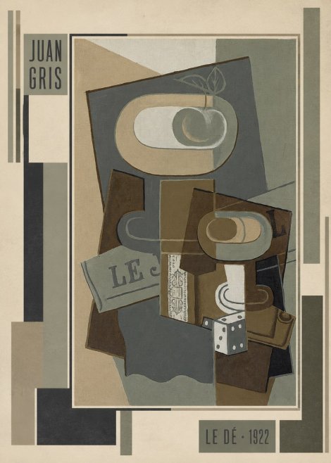 Juan Gris Le Dé No3 - Poszter