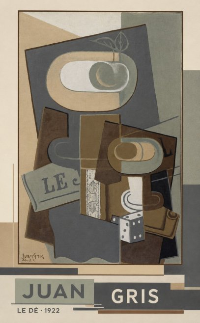 Juan Gris Le Dé No4 - Poszter