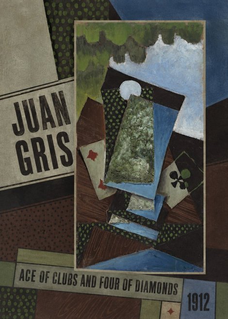 Juan Gris Ace of Clubs and Four of Diamonds No4 - Poszter