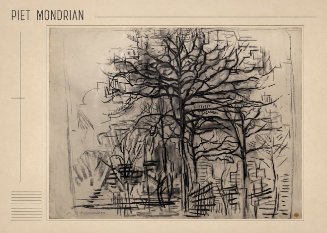 Piet Mondrian The Tree No1 - Poszter