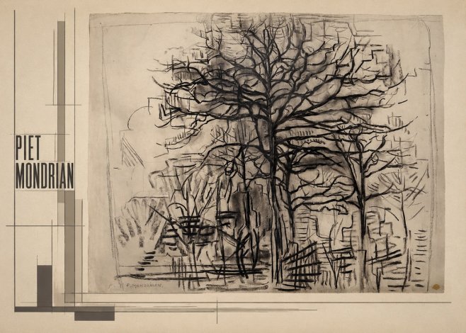Piet Mondrian The Tree No2 - Poszter