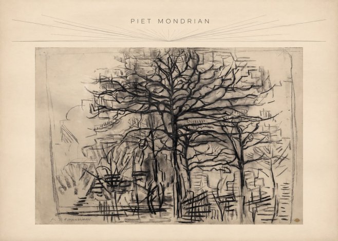 Piet Mondrian The Tree No3 - Poszter