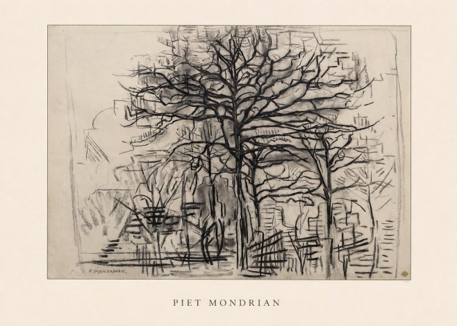Piet Mondrian The Tree No4 - Poszter