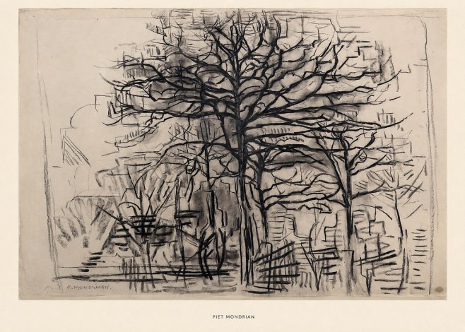 Piet Mondrian The Tree No5 - Poszter