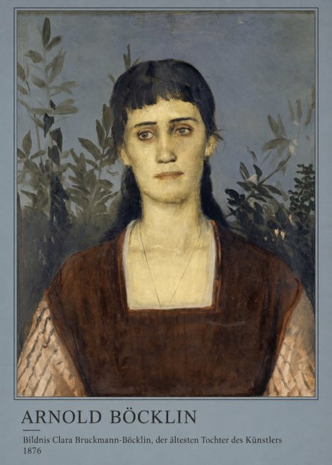 Arnold Böcklin Bildnis Clara Bruckmann-böcklin, Der Ältesten Tochter Des Künstlers No3 - Poszter