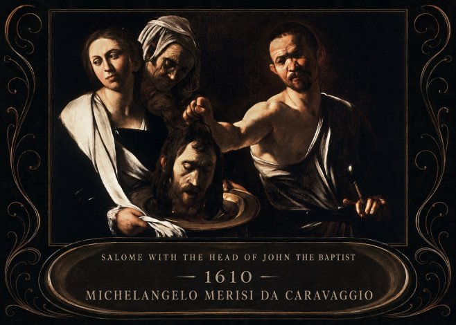 Michelangelo Merisi da Caravaggio Salome with the Head of John the Baptist No4 - Poszter