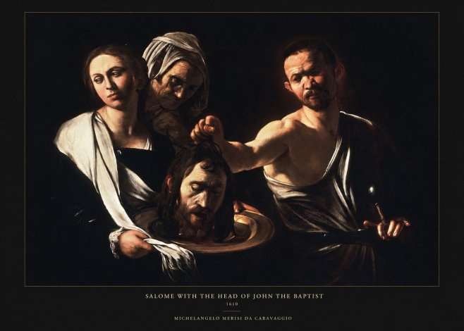 Michelangelo Merisi da Caravaggio Salome with the Head of John the Baptist No5 - Poszter