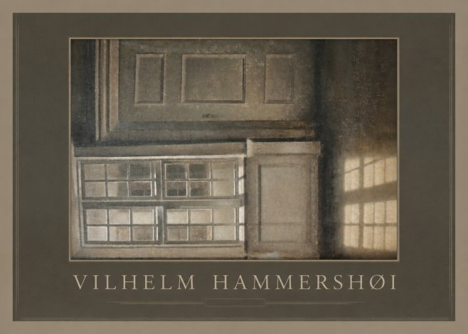 Vilhelm Hammershøi Interior with Window No1 - Poszter