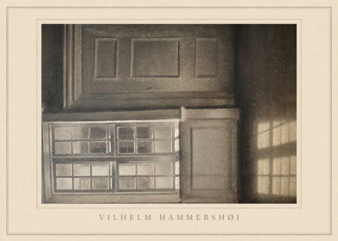 Vilhelm Hammershøi Interior with Window No5 - Poszter