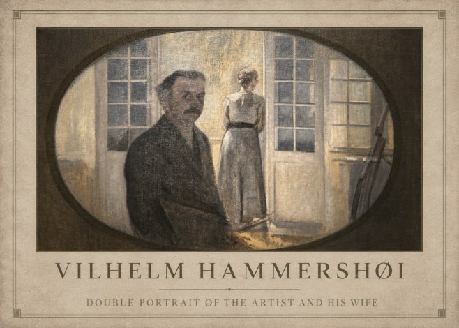 Vilhelm Hammershøi Double Portrait of the Artist and His Wife No1 - Poszter