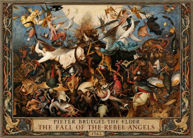 Pieter Bruegel The Fall of the Rebel Angels III No1 - Poszter