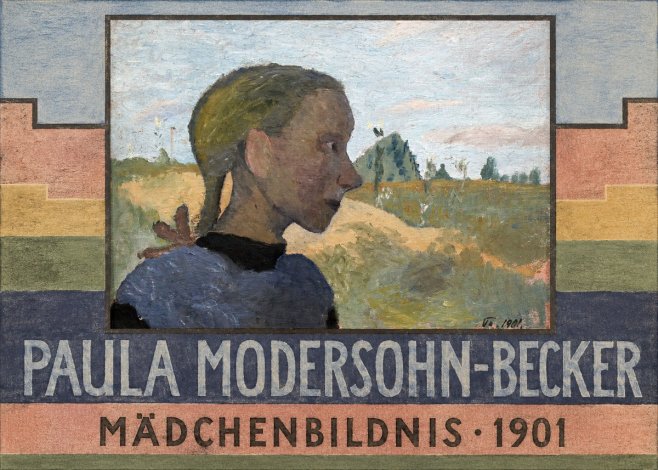 Paula Modersohn-Becker Mädchenbildnis · 1901 No6 - Poszter