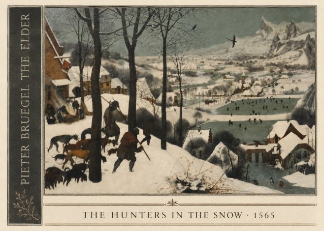 Pieter Bruegel The Hunters in the Snow II No2 - Poszter