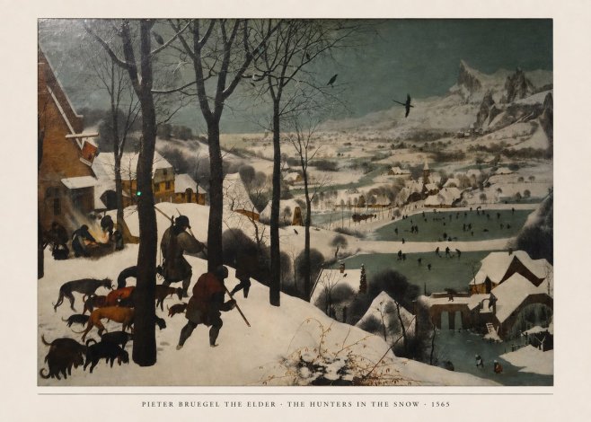Pieter Bruegel The Hunters in the Snow II No6 - Poszter