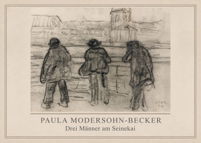 Paula Modersohn-Becker Drei Männer Am Seinekai No2 - Poszter