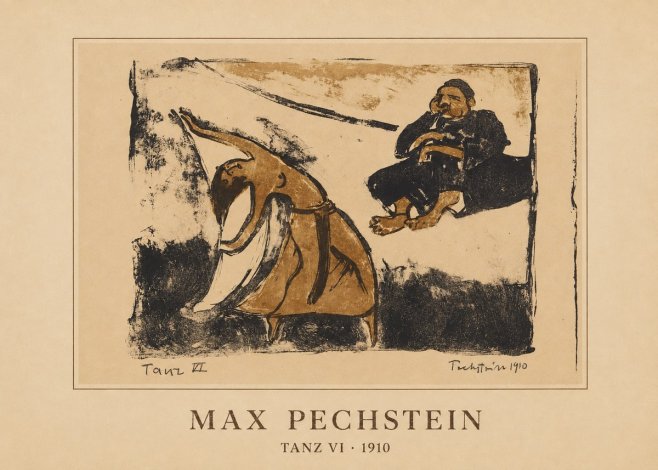 Max Pechstein Tanz Vi • 1910 No3 - Poszter