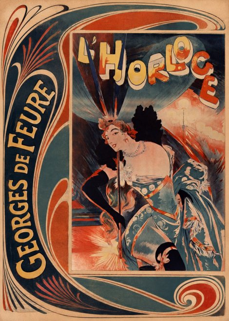 Georges de Feure L'horloge II No2 - Poszter