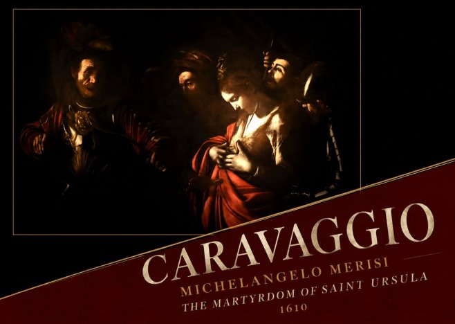 Michelangelo Merisi da Caravaggio The Martyrdom of Saint Ursula No4 - Poszter