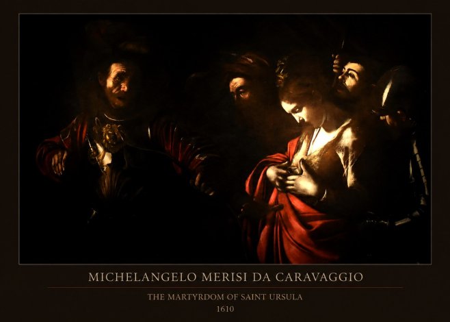 Michelangelo Merisi da Caravaggio The Martyrdom of Saint Ursula No5 - Poszter