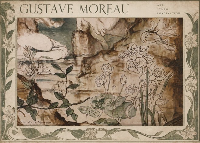 Gustave Moreau Floral Study No6 - Poszter