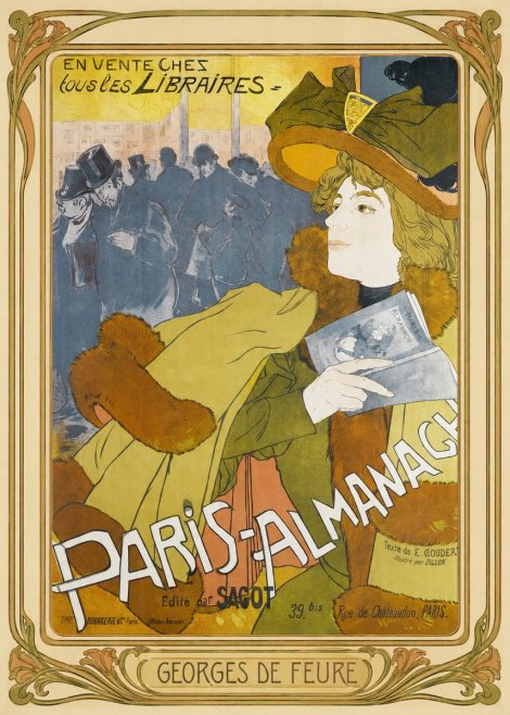 Georges de Feure Paris-almanach I No1 - Poszter
