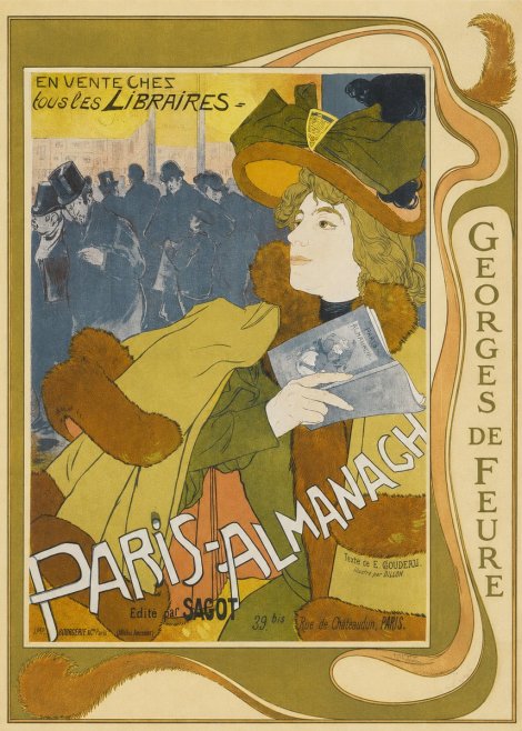 Georges de Feure Paris-almanach I No4 - Poszter