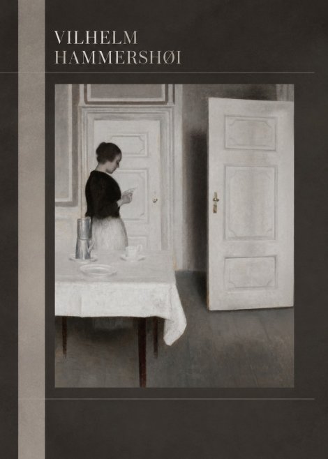 Vilhelm Hammershøi Interior with a Woman Reading a Letter No5 - Poszter