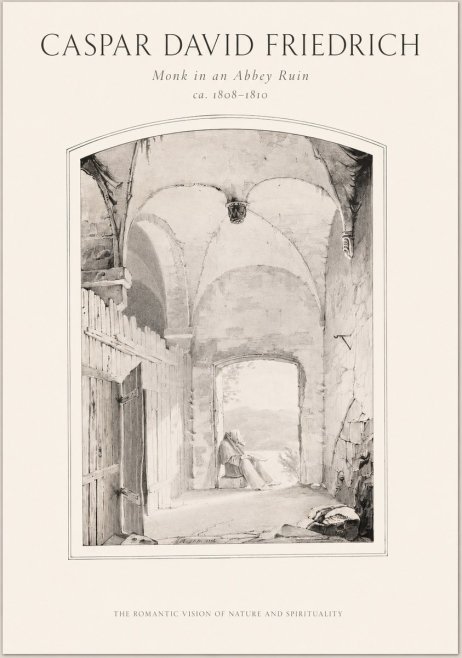 Caspar David Friedrich Monk in an Abbey Ruin No1 - Poszter