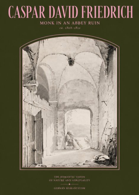 Caspar David Friedrich Monk in an Abbey Ruin No2 - Poszter
