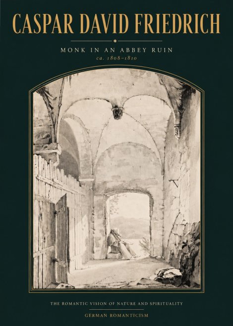 Caspar David Friedrich Monk in an Abbey Ruin No4 - Poszter