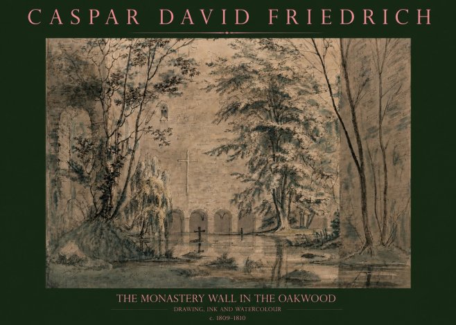 Caspar David Friedrich The Monastery Wall in the Oakwood No2 - Poszter