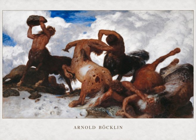 Arnold Böcklin Battle of the Centaurs No2 - Poszter