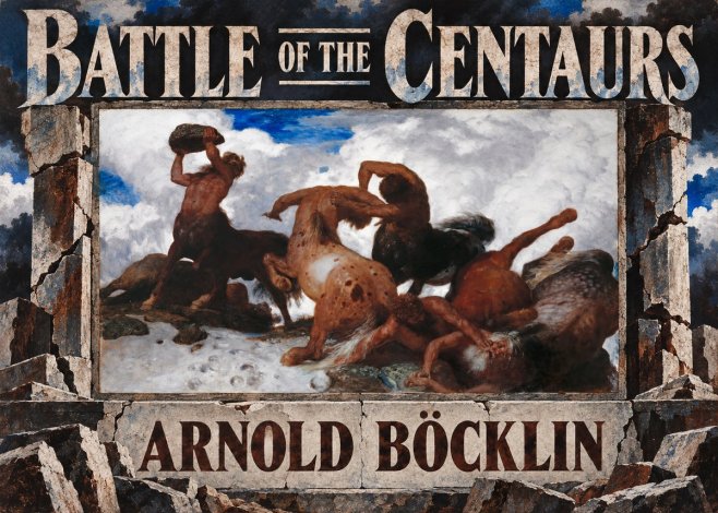 Arnold Böcklin Battle of the Centaurs No6 - Poszter