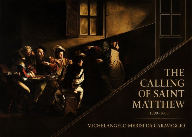 Michelangelo Merisi da Caravaggio The Calling of Saint Matthew I No2 - Poszter