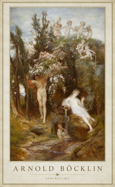 Arnold Böcklin Springtime No1 - Poszter