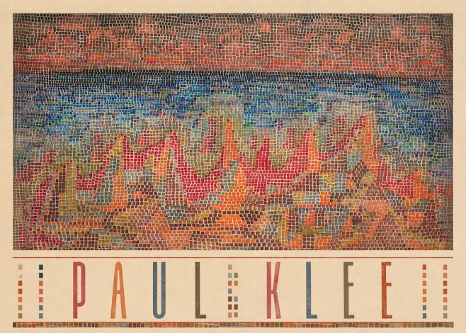 Paul Klee Abstract Gridded Composition No3 - Poszter
