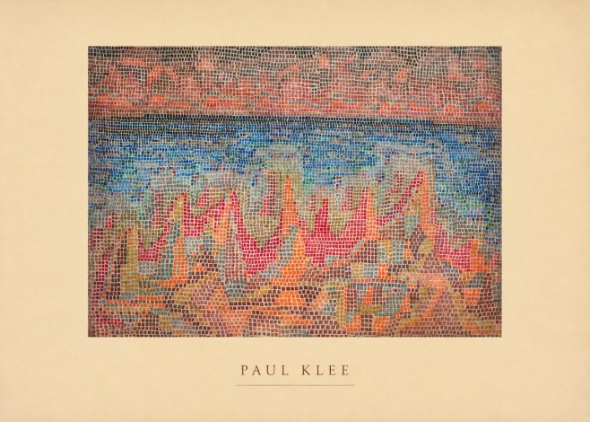 Paul Klee Abstract Gridded Composition No4 - Poszter
