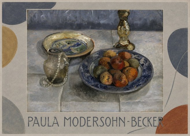Paula Modersohn-Becker Still Life with Candlestick, Pitcher, and Fruit No1 - Poszter