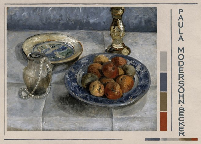Paula Modersohn-Becker Still Life with Candlestick, Pitcher, and Fruit No6 - Poszter