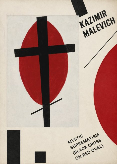 Kazimir Malevich Mystic Suprematism (Black Cross on Red Oval) No4 - Poszter