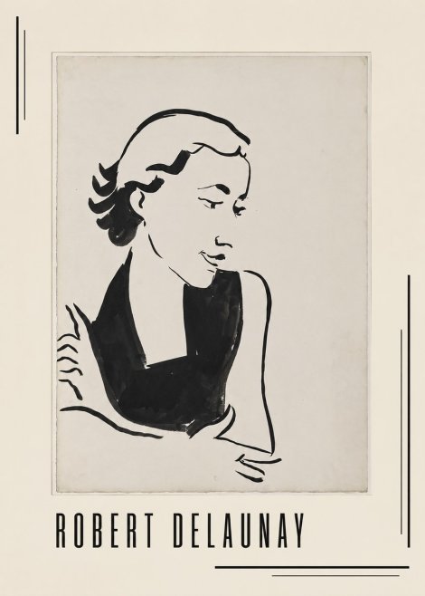 Robert Delaunay Figure Study No1 - Poszter