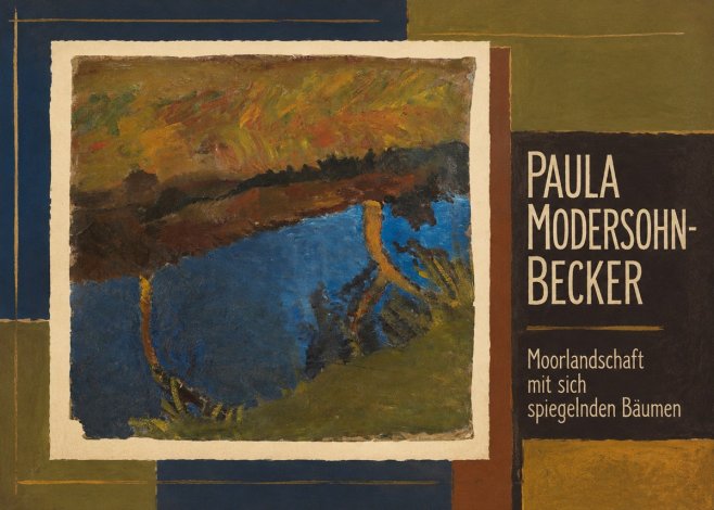 Paula Modersohn-Becker Moorlandschaft Mit Sich Spiegelnden Bäumen No2 - Poszter