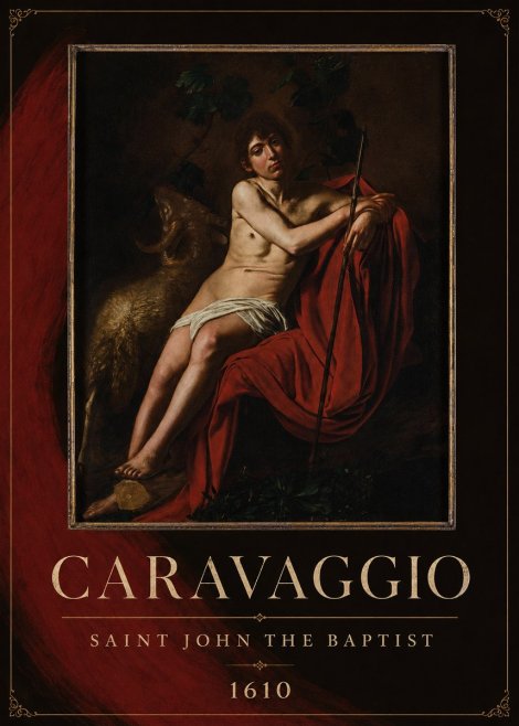 Michelangelo Merisi da Caravaggio Saint John the Baptist III No2 - Poszter