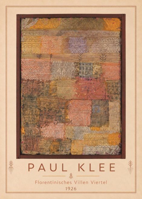 Paul Klee Florentinisches Villen Viertel No3 - Poszter
