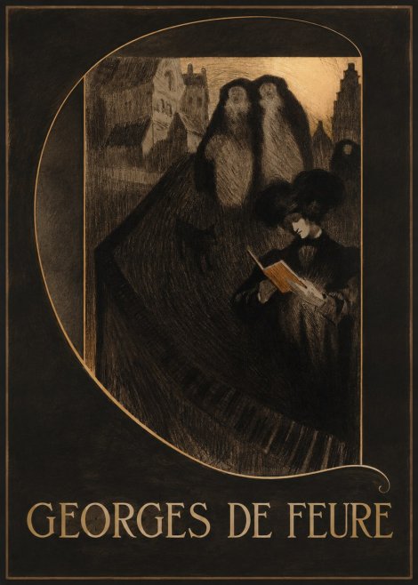 Georges de Feure La Liseuse No3 - Poszter